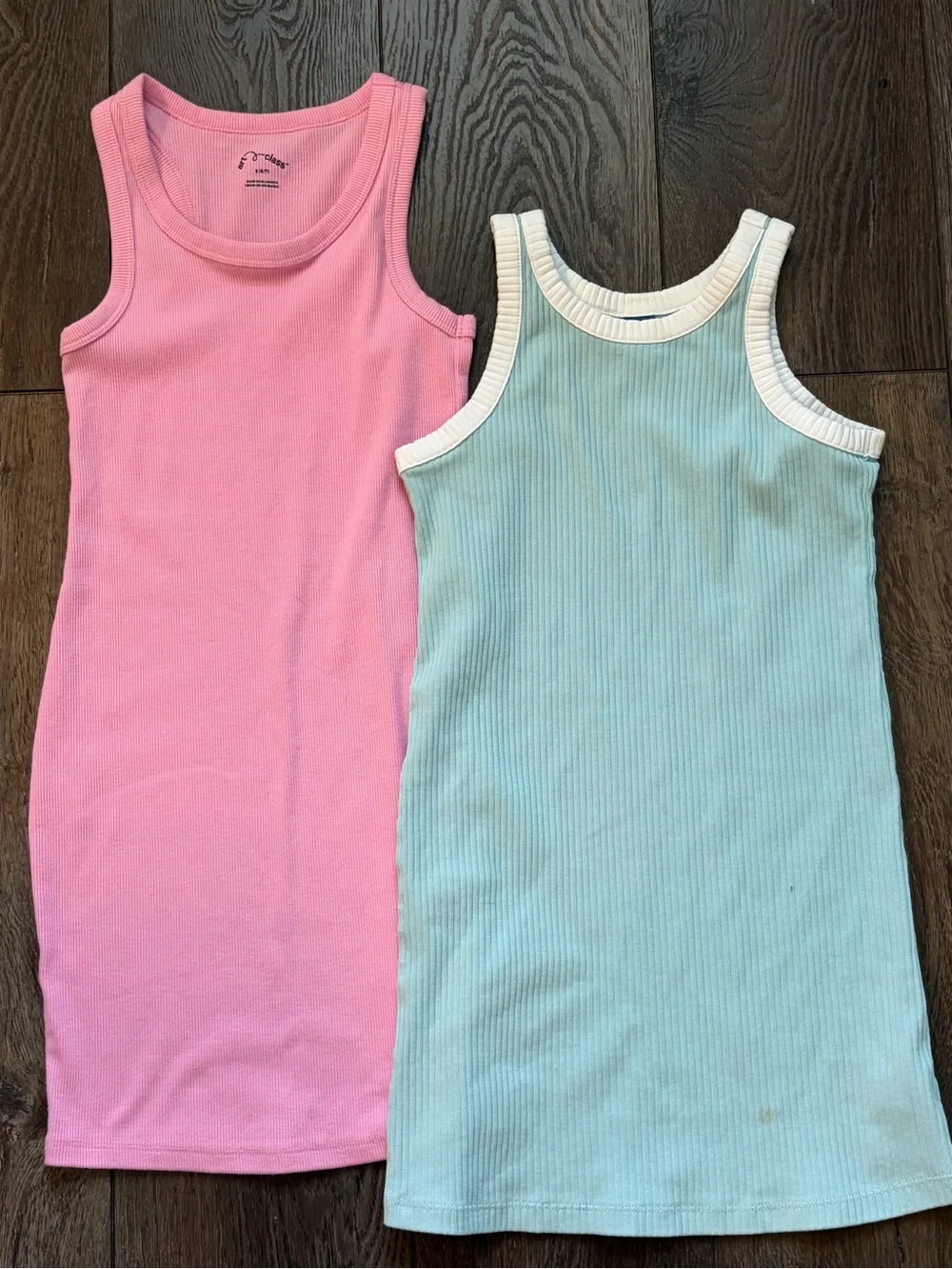 art class Pink Ribbed Tank Top
